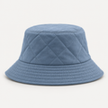 Dusty Blue Quilted Bucket Hat — product view